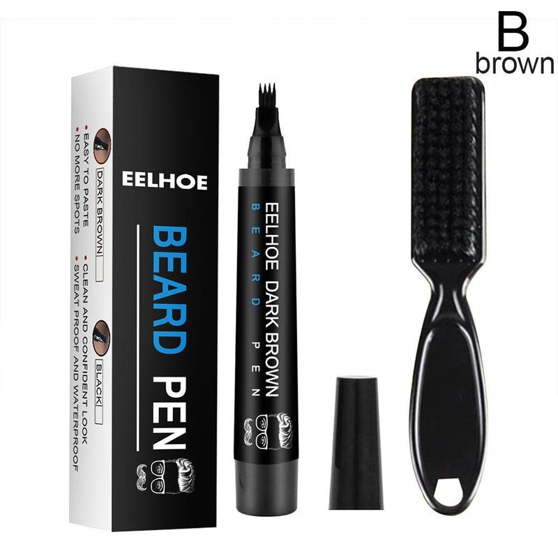Mustache Filler Kit: Waterproof, Sweatproof, Smudge-proof Mustache Pen, Beard Drawing Pen